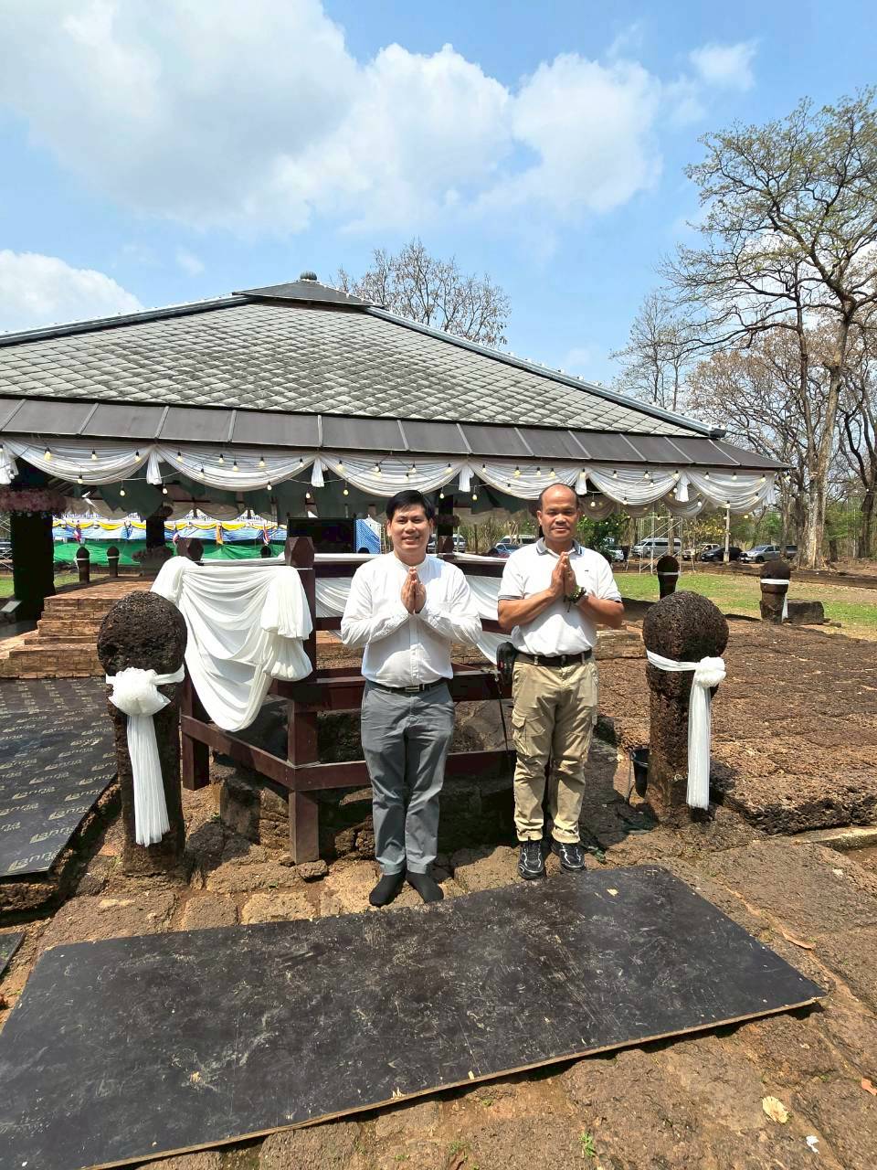 title - วันที่ 24 กุมภาพันธ์ 2569 นายวิทูล ประดิษฐบุญ พร้อมด้วย เจ้าหน้าที่ ส.ป.ก.ปราจีนบุรี เข้าร่วมพิธีบวงสรวงงานเทศกาลมาฆปูรมีศรีปราจีน ครั้งที่ 40